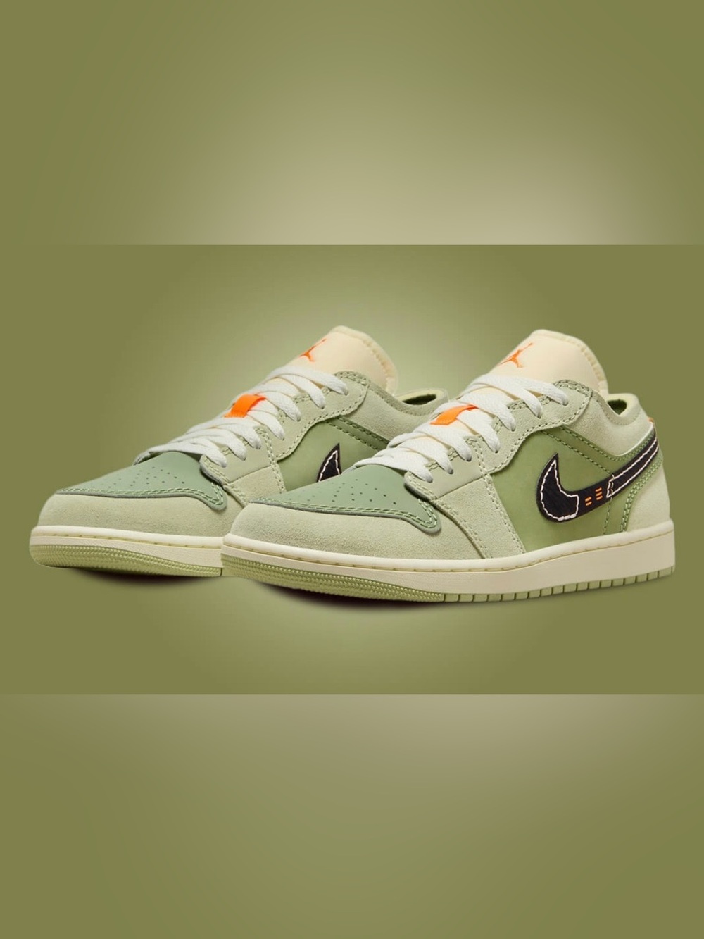 Nike Air Jordan 1 Low SE Craft Light Olive Green Black FD6819-300 mens sz 8.5